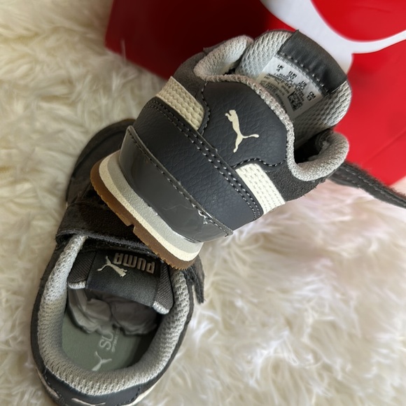 Puma Gray Velcro Softfoam+ ST Runner v2 5C - Picture 6 of 8